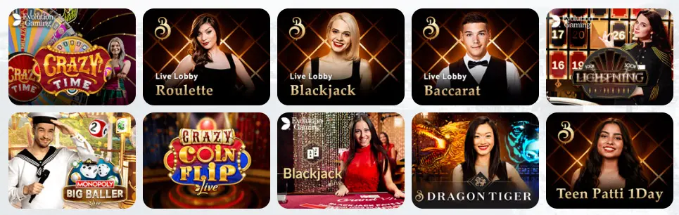 Juegos de casino en vivo BOO CASINO